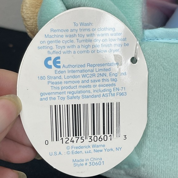 EDEN Peter Rabbit & Friends Watering Can Plush My 1st Toys Beatrix Potter w/Tag - Picture 6 of 9